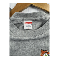 Supreme 'Alien' Graphic Tee — Heather Grey, Team Supream Back Print