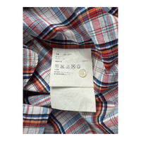 Junya Watanabe MAN 'High Roller' Plaid Short-Sleeve Shirt — Yellow Back Graphic