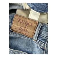 Hysteric Glamour x Kinky Jeans Patch Denim — Multi-Logo Distressed 5-Pocket