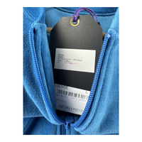 Needles Velour Track Jacket — Royal Blue / Cream Triple Stripe