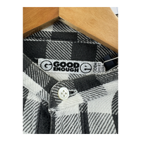 Goodenough Buffalo Check Pullover Shirt — Black/White Flannel