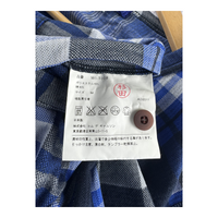 Junya Watanabe MAN Plaid Cardigan — Blue Multi Tartan Knit