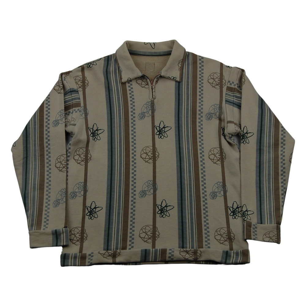 Undercover x Futura — DAVF Collared Sweatshirt in Beige / Size M