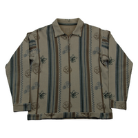 Undercover x Futura — DAVF Collared Sweatshirt in Beige / Size M