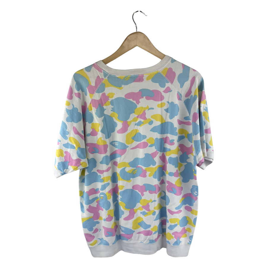 BAPE Pastel Camo Short-Sleeve Sweatshirt - Multi