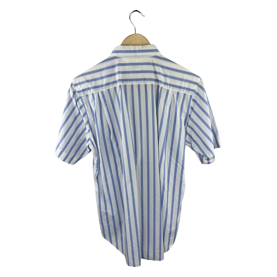 CDG Homme Plus SS18 Striped Shirt — Rolling Stones Tongue Print