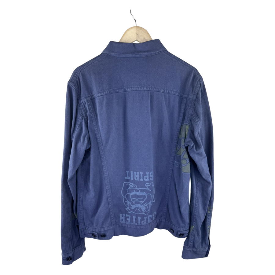 Junya Watanabe MAN x Levi's AD2011 Trucker Jacket — Tigers Graphic Navy