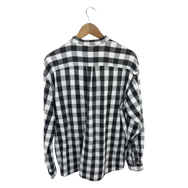 Goodenough Buffalo Check Pullover Shirt — Black/White Flannel