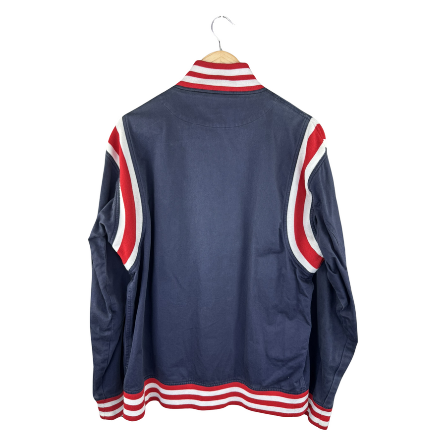 Supreme 'NY 94' Cotton Varsity Jacket — Navy/Red/White