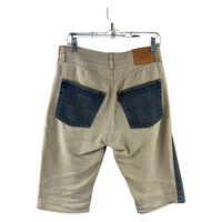 Junya Watanabe CDG Man x Levi's Reconstructed Denim Shorts — Two-Tone Panel