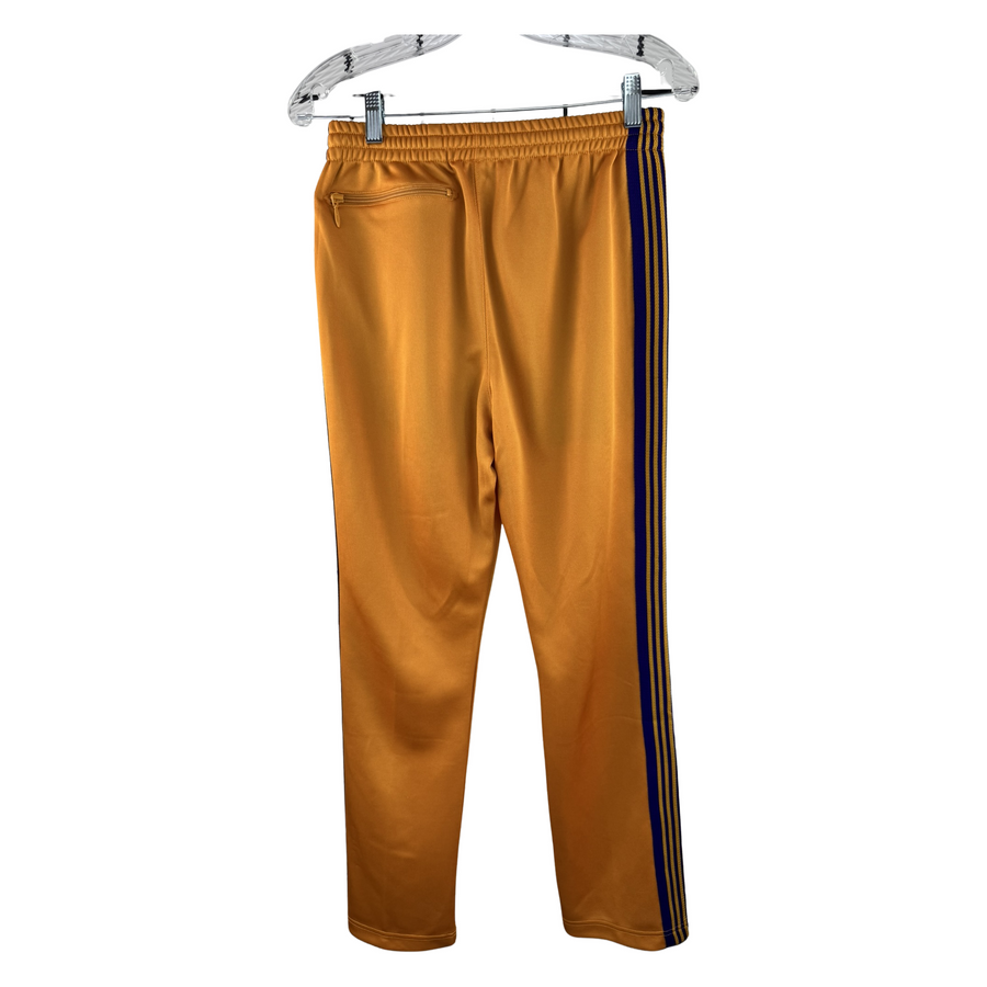 Needles Narrow Track Pant — Yellow Gold / Purple Butterfly Embroidery