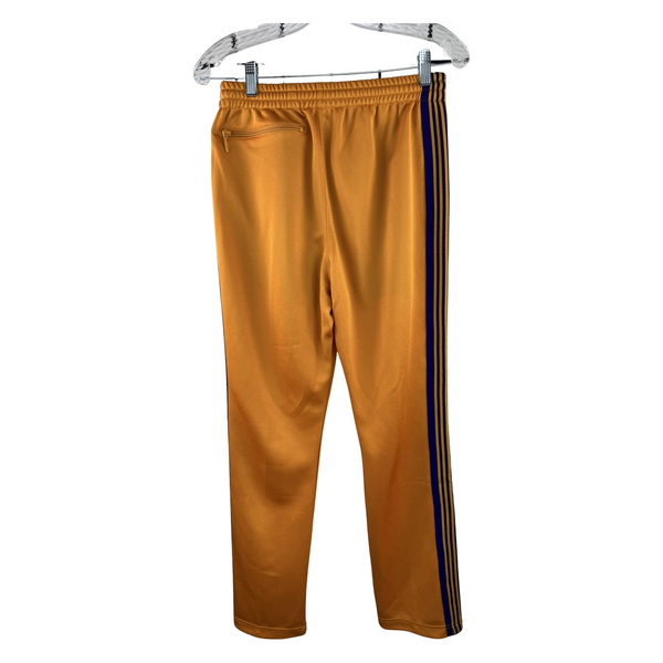 Needles Narrow Track Pant — Yellow Gold / Purple Butterfly Embroidery