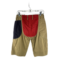 Kapital Two-Tone Cargo Shorts — Khaki/Navy Contrast Pocket