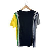 Rebuild by Needles x Adidas 'Beast Like Bron' Patchwork Tee — Multi-Panel Rebuild