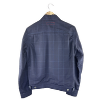 Junya Watanabe MAN x Levi's Trucker Jacket — Navy Windowpane, Paisley Liner