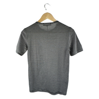 Raf Simons SS02 Fine-Stripe T-Shirt - Black/White, Size 48