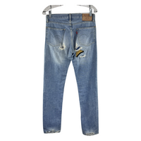 Hysteric Glamour x Kinky Jeans Patch Denim — Multi-Logo Distressed 5-Pocket