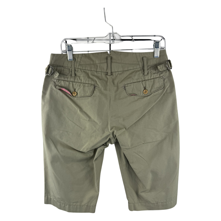 Junya Watanabe CdG MAN AD2008 Chino Shorts — Olive Cotton-Poly