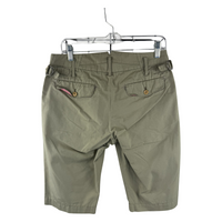 Junya Watanabe CdG MAN AD2008 Chino Shorts — Olive Cotton-Poly
