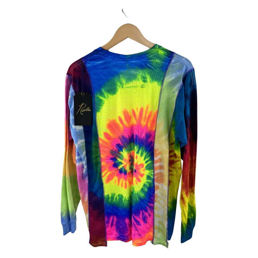 Needles Rebuild Long Sleeve Tee — Multi-Panel Tie-Dye