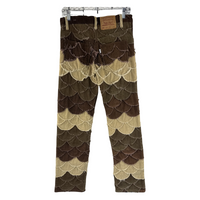 Levi's 550 Scallop Patchwork Corduroy Pant — Multi-Tone Layered Appliqué