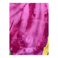 Rebuild by Needles Tie-Dye Reconstructed Hoodie — Multi-Panel Rainbow/Pink