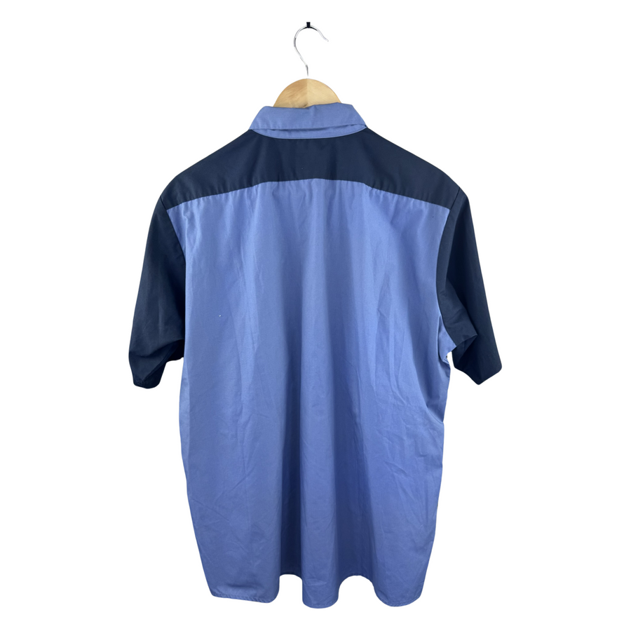 Hysteric Glamour Truck & Trailer Work Shirt - Two-Tone Blue