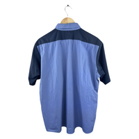 Hysteric Glamour Truck & Trailer Work Shirt - Two-Tone Blue