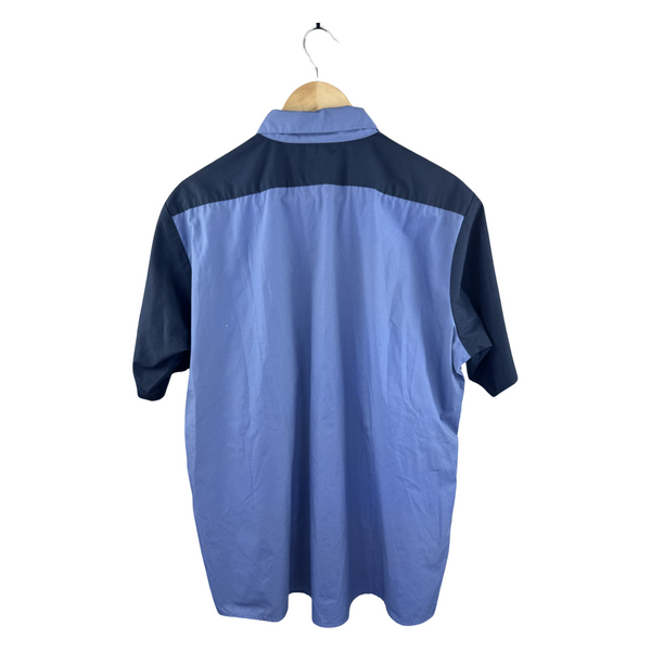 Hysteric Glamour Truck & Trailer Work Shirt - Two-Tone Blue