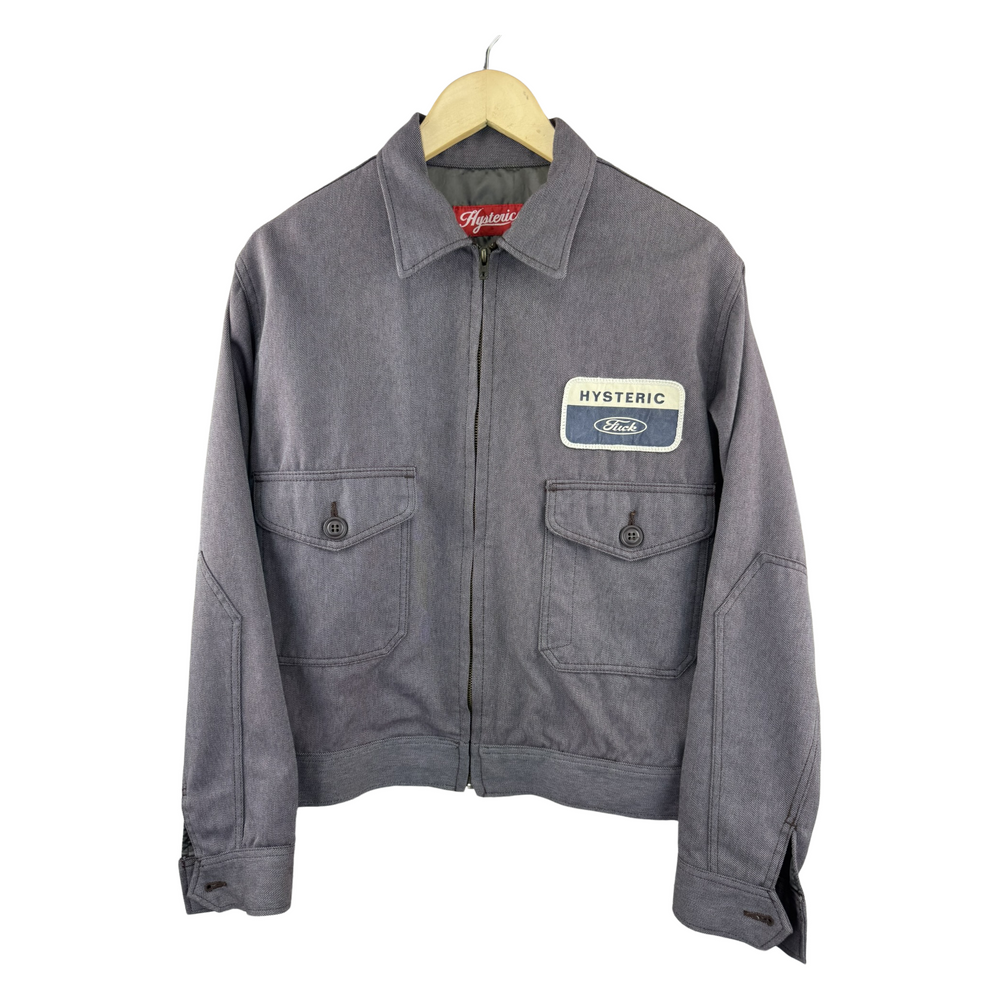 Hysteric Glamour 'Hysteric Fuck' Work Jacket — Grey Twill, Ford Parody Patch