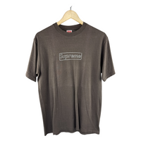 Supreme SS14 KAWS Chalk Box Logo Tee — Brown