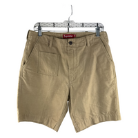 Supreme Chino Short — Khaki Ripstop Cotton, Size 30