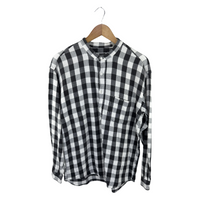 Goodenough Buffalo Check Pullover Shirt — Black/White Flannel