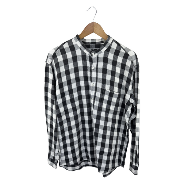 Goodenough Buffalo Check Pullover Shirt — Black/White Flannel