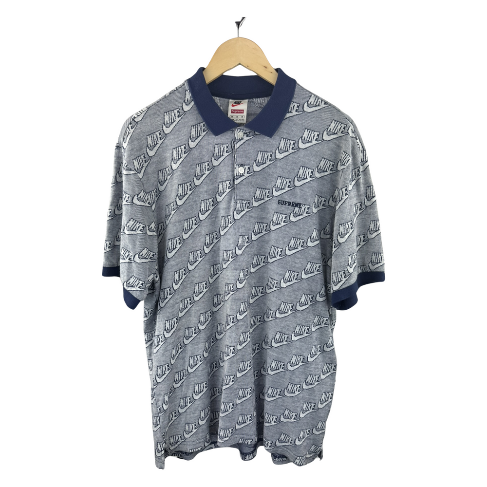 Supreme x Nike Jacquard Polo - Navy (FW18)