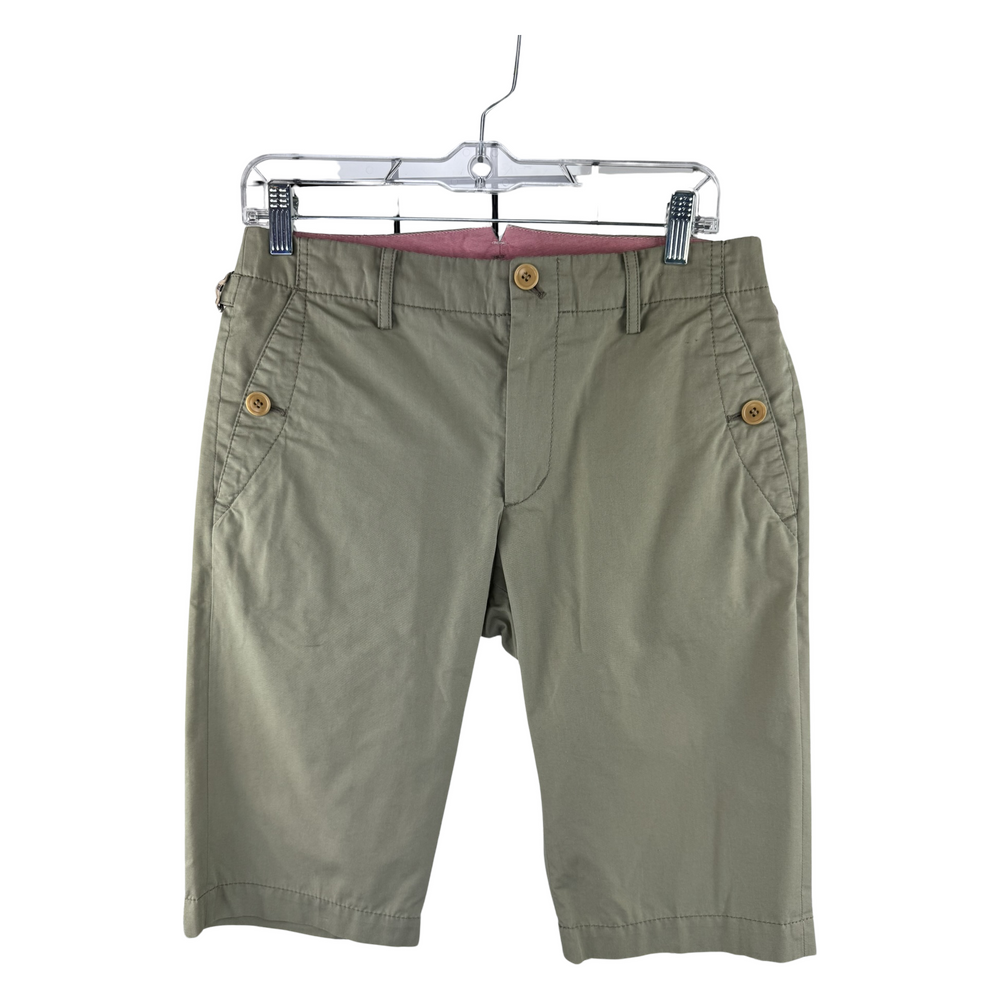 Junya Watanabe CdG MAN AD2008 Chino Shorts — Olive Cotton-Poly