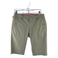 Junya Watanabe CdG MAN AD2008 Chino Shorts — Olive Cotton-Poly