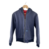 Supreme AW05 'Red Built' Hooded Work Jacket — Washed Navy Canvas