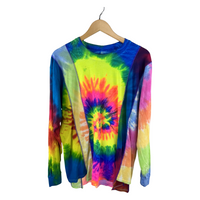 Needles Rebuild Long Sleeve Tee — Multi-Panel Tie-Dye