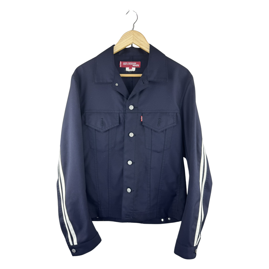 Junya Watanabe MAN x Levi's Trucker Jacket — Navy / White Sleeve Stripe