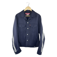 Junya Watanabe MAN x Levi's Trucker Jacket — Navy / White Sleeve Stripe