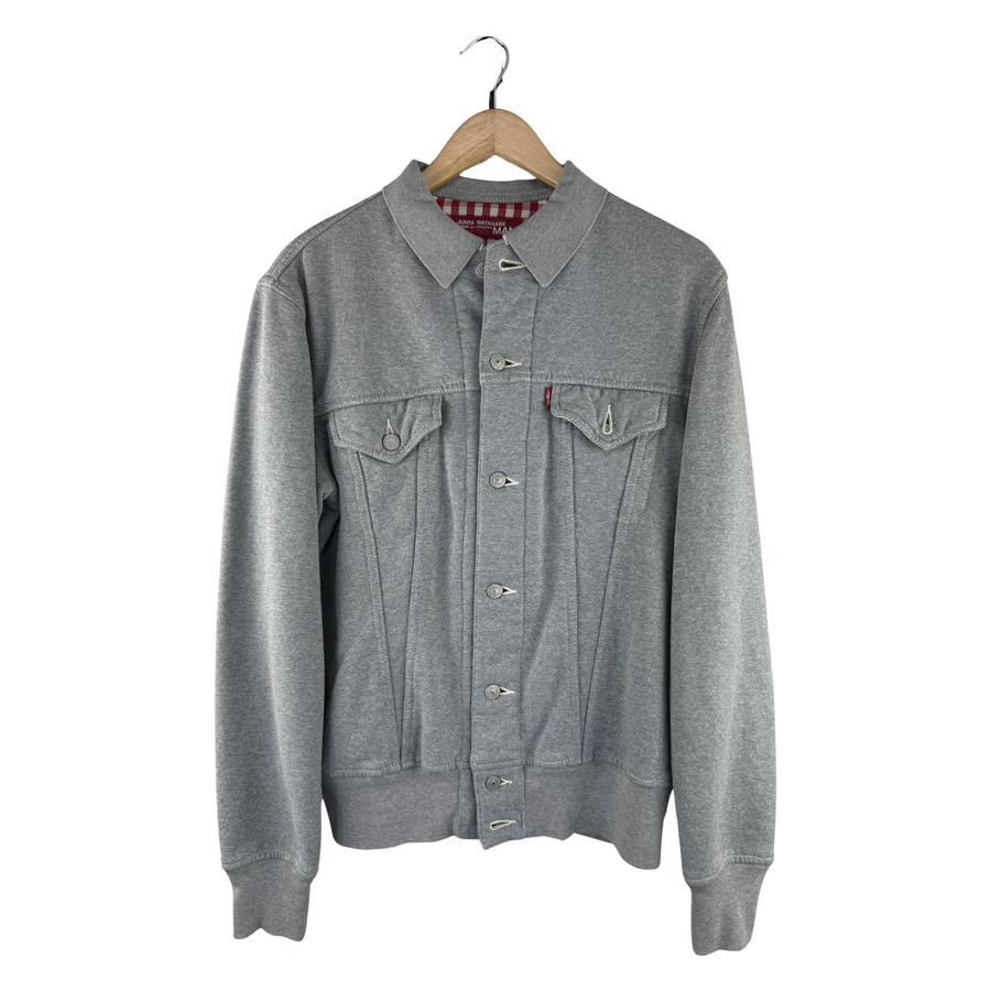 Junya Watanabe MAN x Levi's Trucker Jacket — Grey Sweatshirt Fleece