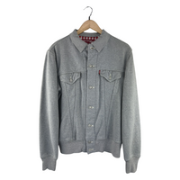 Junya Watanabe MAN x Levi's Trucker Jacket — Grey Sweatshirt Fleece