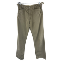 BAPE Khaki Chino Pants - Collegiate Back Logo