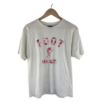 BAPE Foot Soldier Graphic T-Shirt - White/Pink