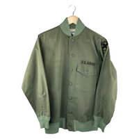 Rebuild by Needles U.S. Army OG-107 Shirt Jacket — Knit-Collar Bomber Conversion