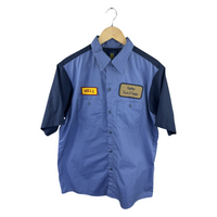 Hysteric Glamour Truck & Trailer Work Shirt - Two-Tone Blue