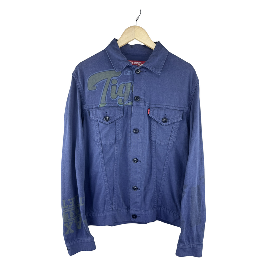 Junya Watanabe MAN x Levi's AD2011 Trucker Jacket — Tigers Graphic Navy