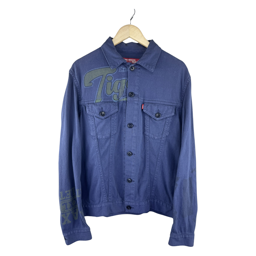 Junya Watanabe MAN x Levi's AD2011 Trucker Jacket — Tigers Graphic Navy