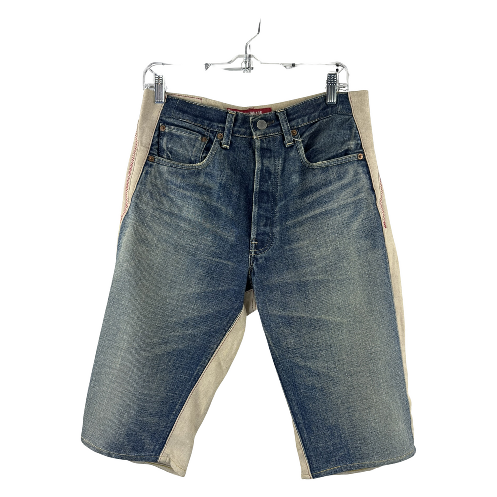 Junya Watanabe CDG Man x Levi's Reconstructed Denim Shorts — Two-Tone Panel